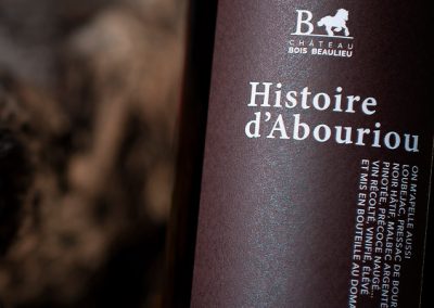 Histoire d'Abouriou 2020, bouteille 750 ml